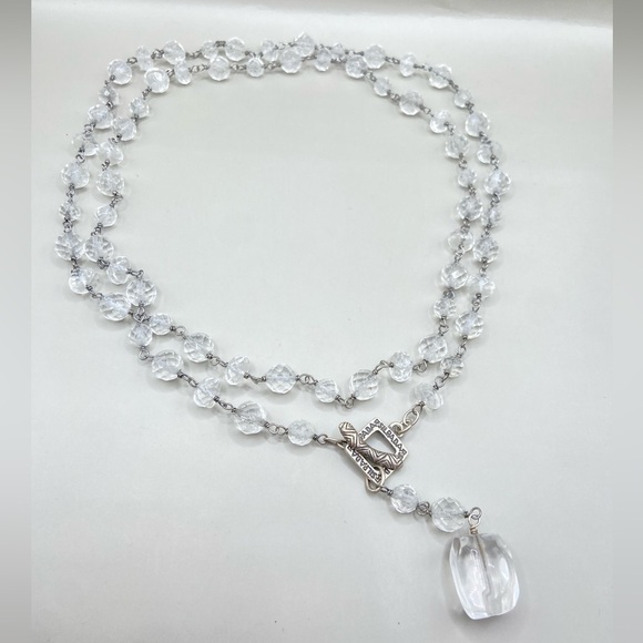 Silpada Crystal Quartz Front Toggle Necklace - Picture 1 of 8